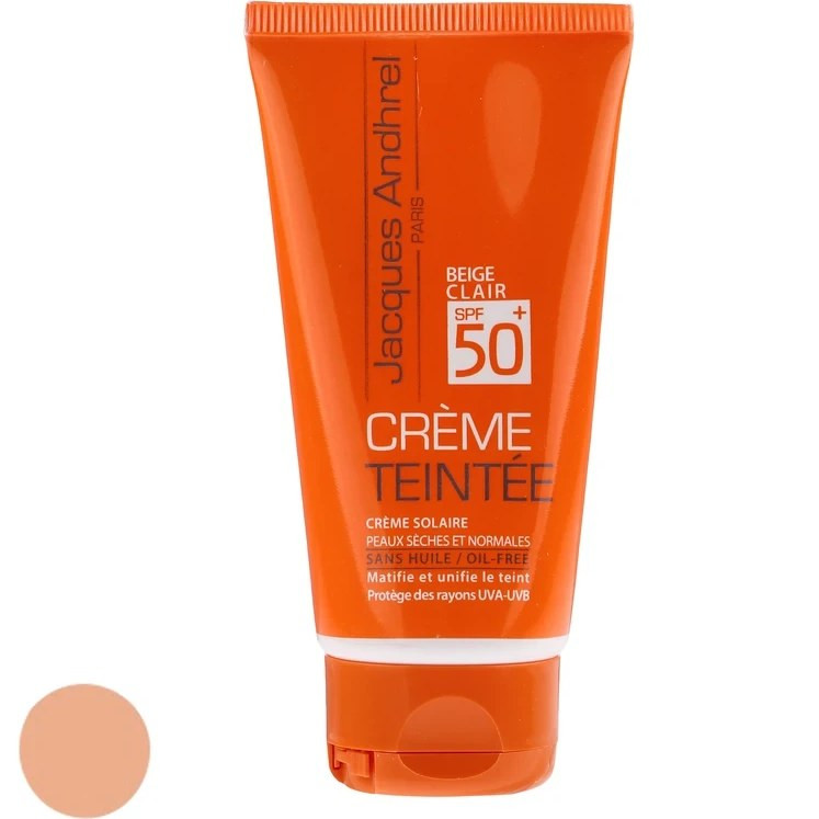کرم ضدآفتاب SPF ژاک آندرل پاریس بژ طبيعي پوست خشک